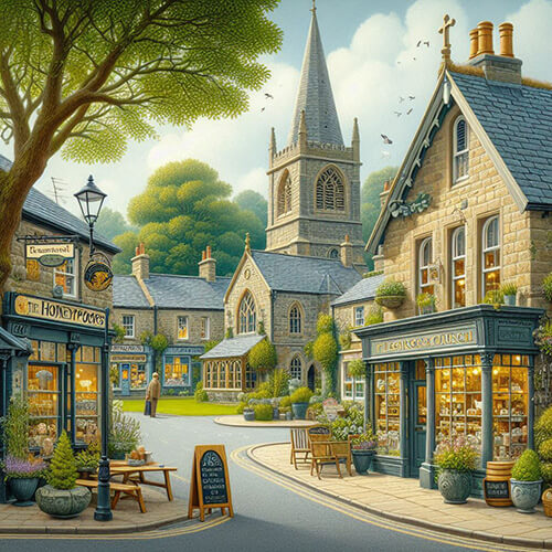 cute english village