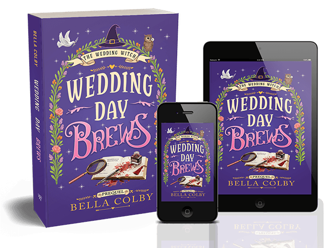 cover of Wedding Day Brews on tablet, ipad and in paperback