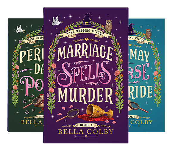 books 1, 2 and 3 in the Wedding Witch paranormal cozy mystery series