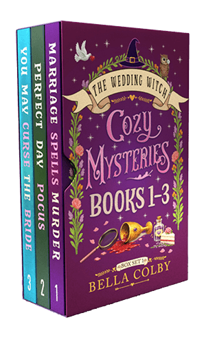Box set slip cover of books 1 - 3 in the Wedding witch series