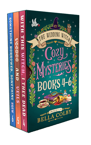Box set slip cover of books 4 - 6 in the Wedding witch series